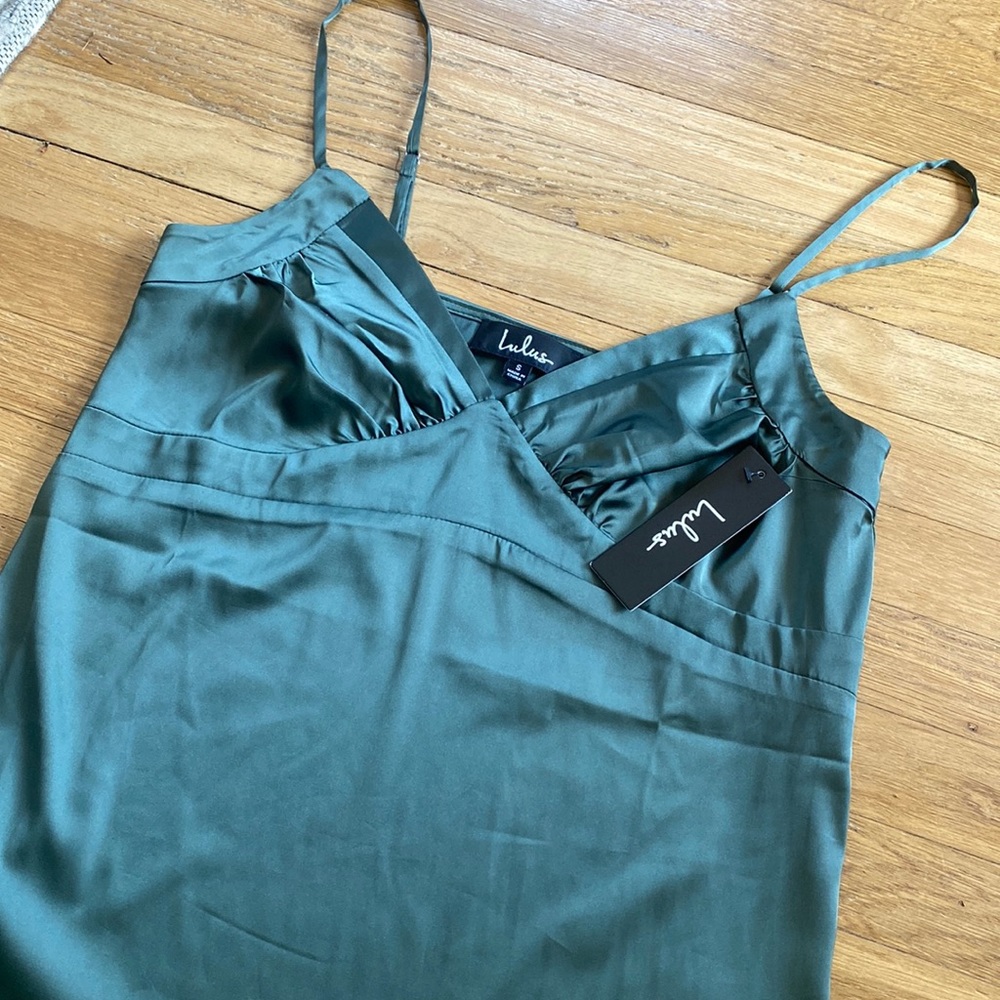 Lulus Green Silk Tank